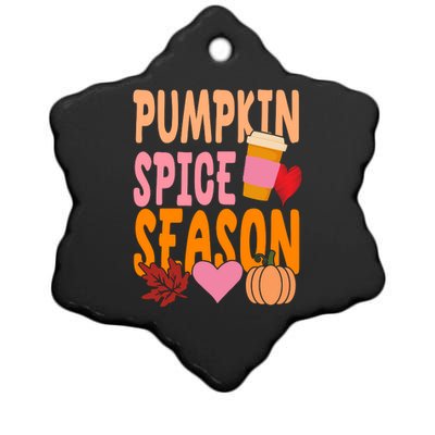 Pumpkin Spice Season Ceramic Star Ornament