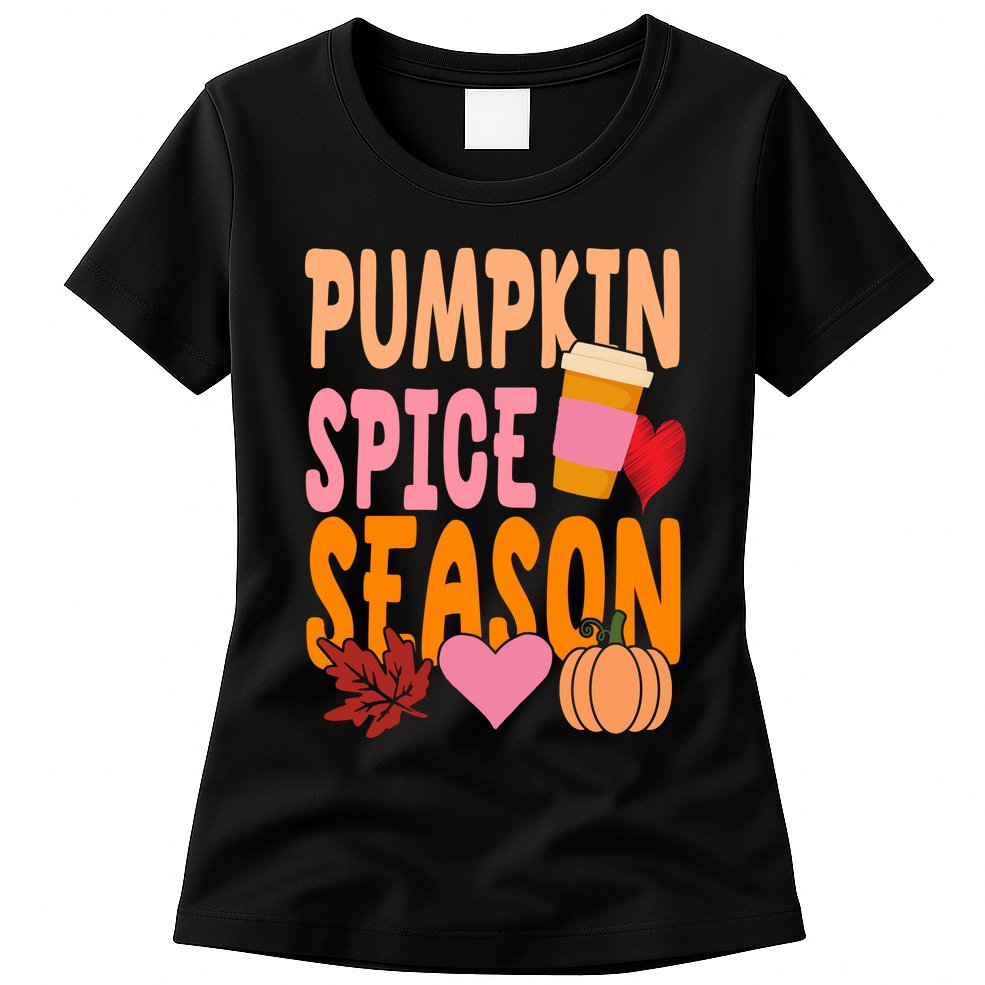 Pumpkin Spice Season Womens T-Shirt