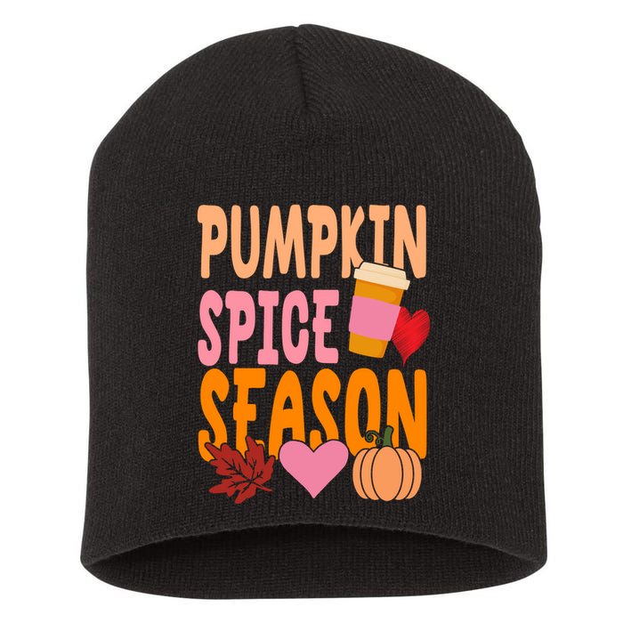 Pumpkin Spice Season Short Acrylic Beanie