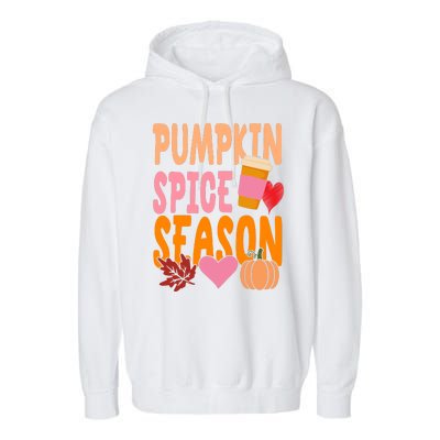 Pumpkin Spice Season Garment-Dyed Fleece Hoodie