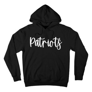 Patriots School Spirit Team Mascot Game Night Hoodie