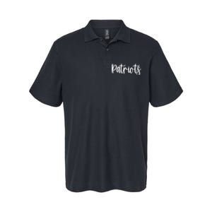 Patriots School Spirit Team Mascot Game Night Softstyle Adult Sport Polo