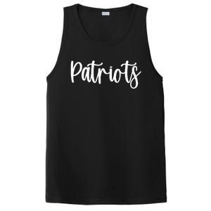 Patriots School Spirit Team Mascot Game Night PosiCharge Competitor Tank