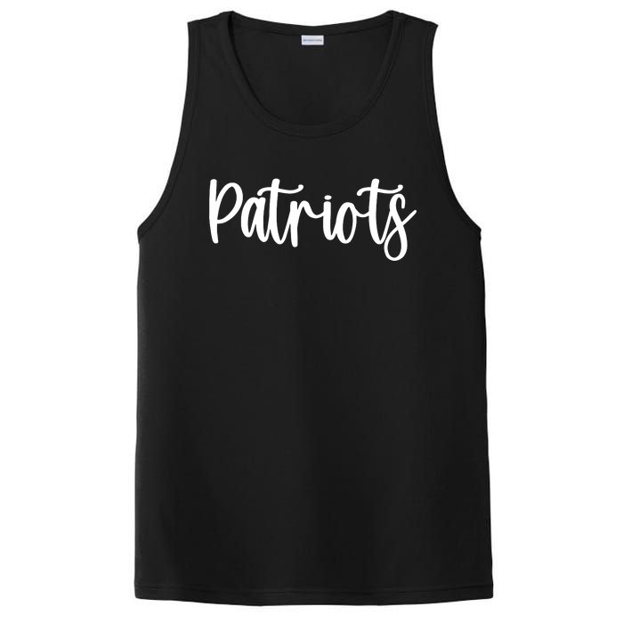 Patriots School Spirit Team Mascot Game Night PosiCharge Competitor Tank