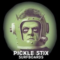 Pickle Stix Surfboards Spaceman Drawstring Bag