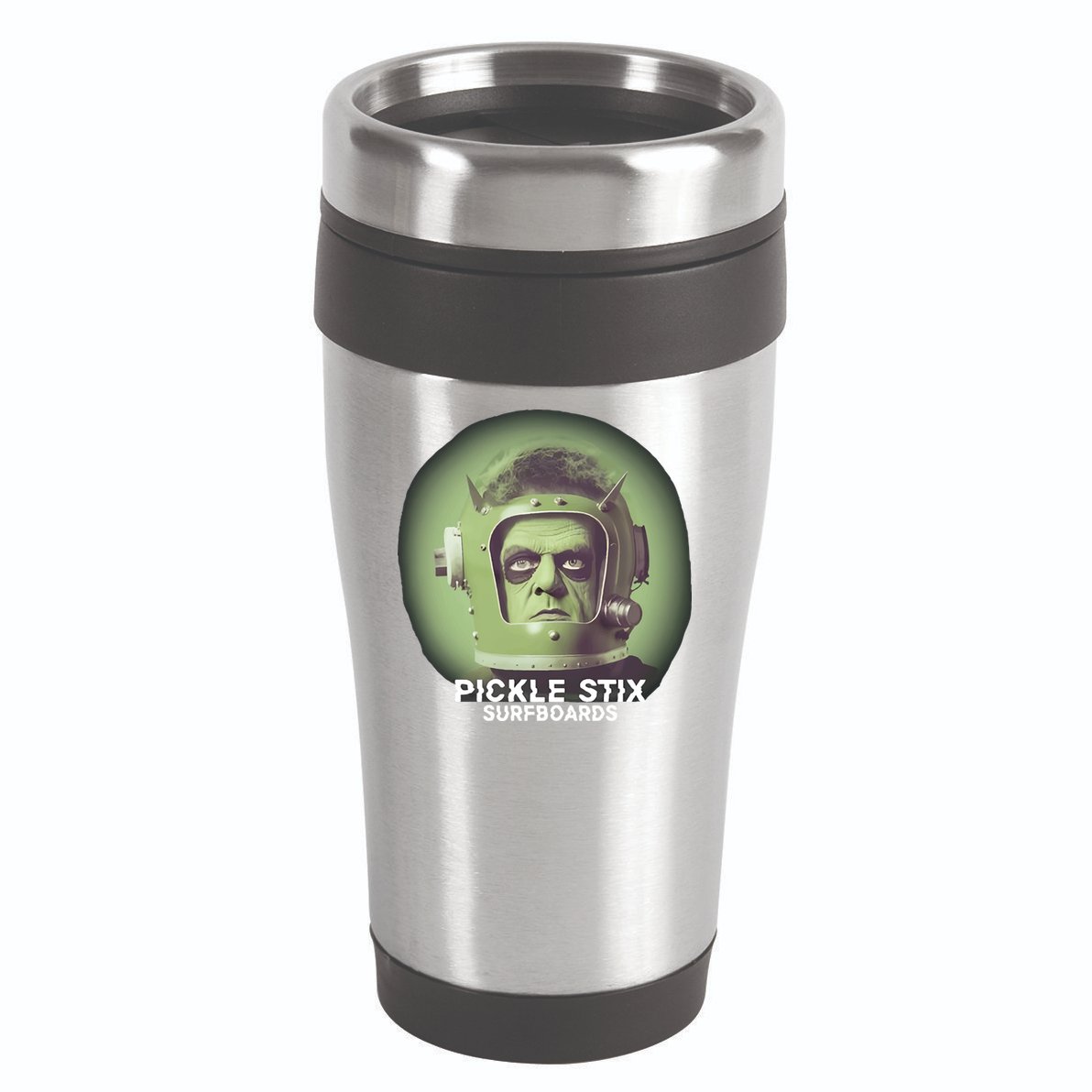 Pickle Stix Surfboards Spaceman 16oz Travel Tumbler