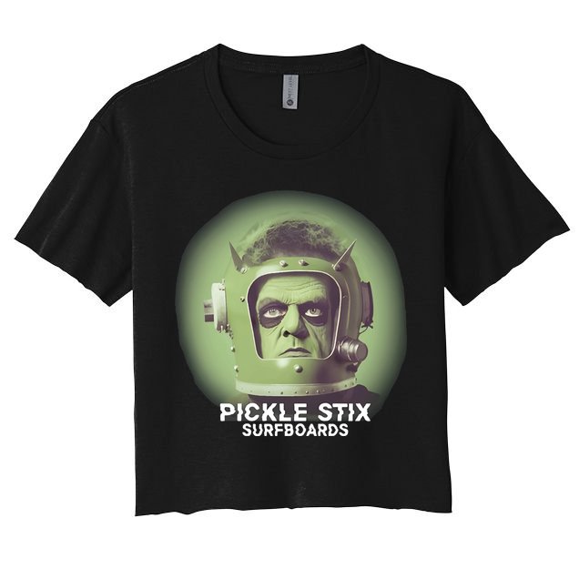 Pickle Stix Surfboards Spaceman Crop Top