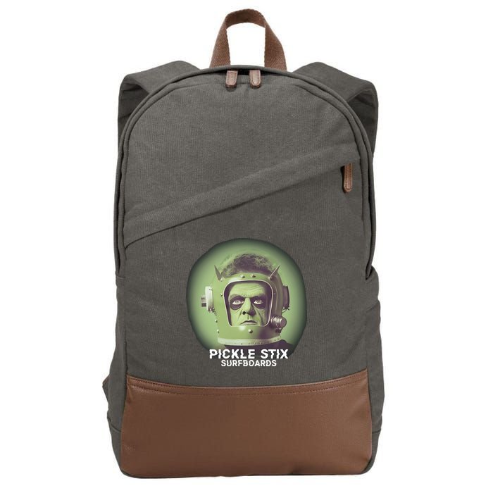 Pickle Stix Surfboards Spaceman Cotton Canvas Backpack