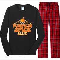 Pumpkin Spice Slut Fall Halloween Thanksgiving Long Sleeve Pajama Set