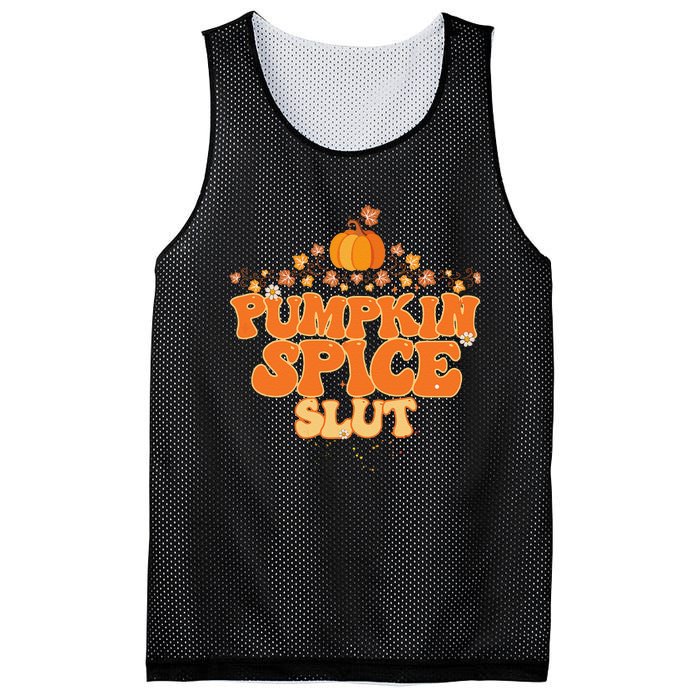 Pumpkin Spice Slut Fall Halloween Thanksgiving Mesh Reversible Basketball Jersey Tank