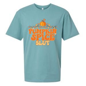 Pumpkin Spice Slut Fall Halloween Thanksgiving Sueded Cloud Jersey T-Shirt