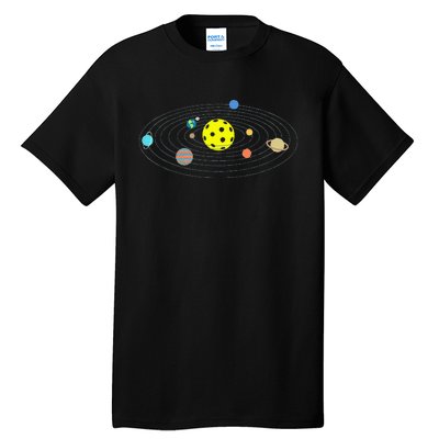 Pickleball Solar System Tall T-Shirt