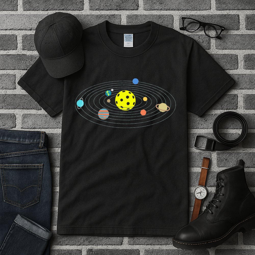 Pickleball Solar System Tall T-Shirt