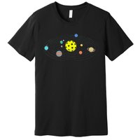 Pickleball Solar System Premium T-Shirt