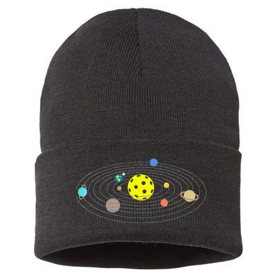 Pickleball Solar System Sustainable Knit Beanie