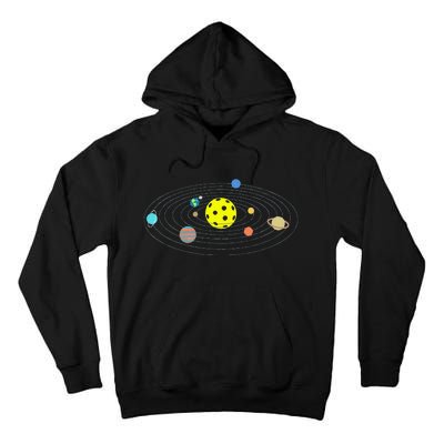 Pickleball Solar System Tall Hoodie