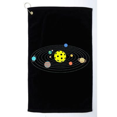 Pickleball Solar System Golf Towel