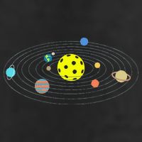 Pickleball Solar System Golf Towel