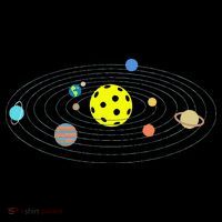 Pickleball Solar System Zip Tote Bag