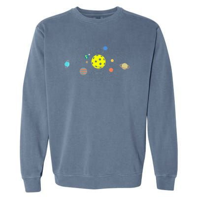 Pickleball Solar System Garment-Dyed Sweatshirt