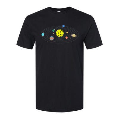 Pickleball Solar System Softstyle CVC T-Shirt