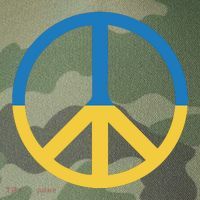 Peace Sign Stand With Ukraine Supporting Ukrainians Legacy Tie Dye Trucker Hat