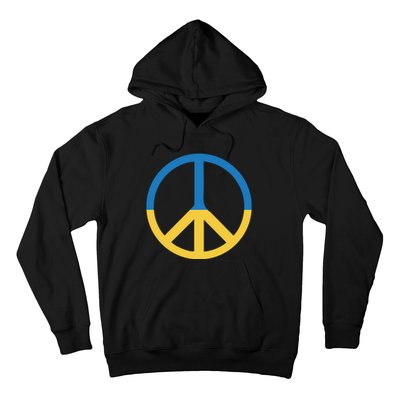 Peace Sign Stand With Ukraine Supporting Ukrainians Hoodie