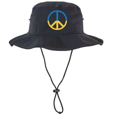 Peace Sign Stand With Ukraine Supporting Ukrainians Legacy Cool Fit Booney Bucket Hat