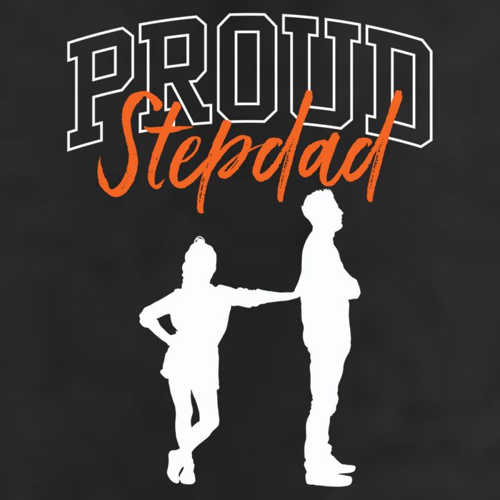 Proud Stepdad Stepfather Fathers Day Step Dad Sayings Father Gift 7 Panel Mesh Trucker Snapback Hat