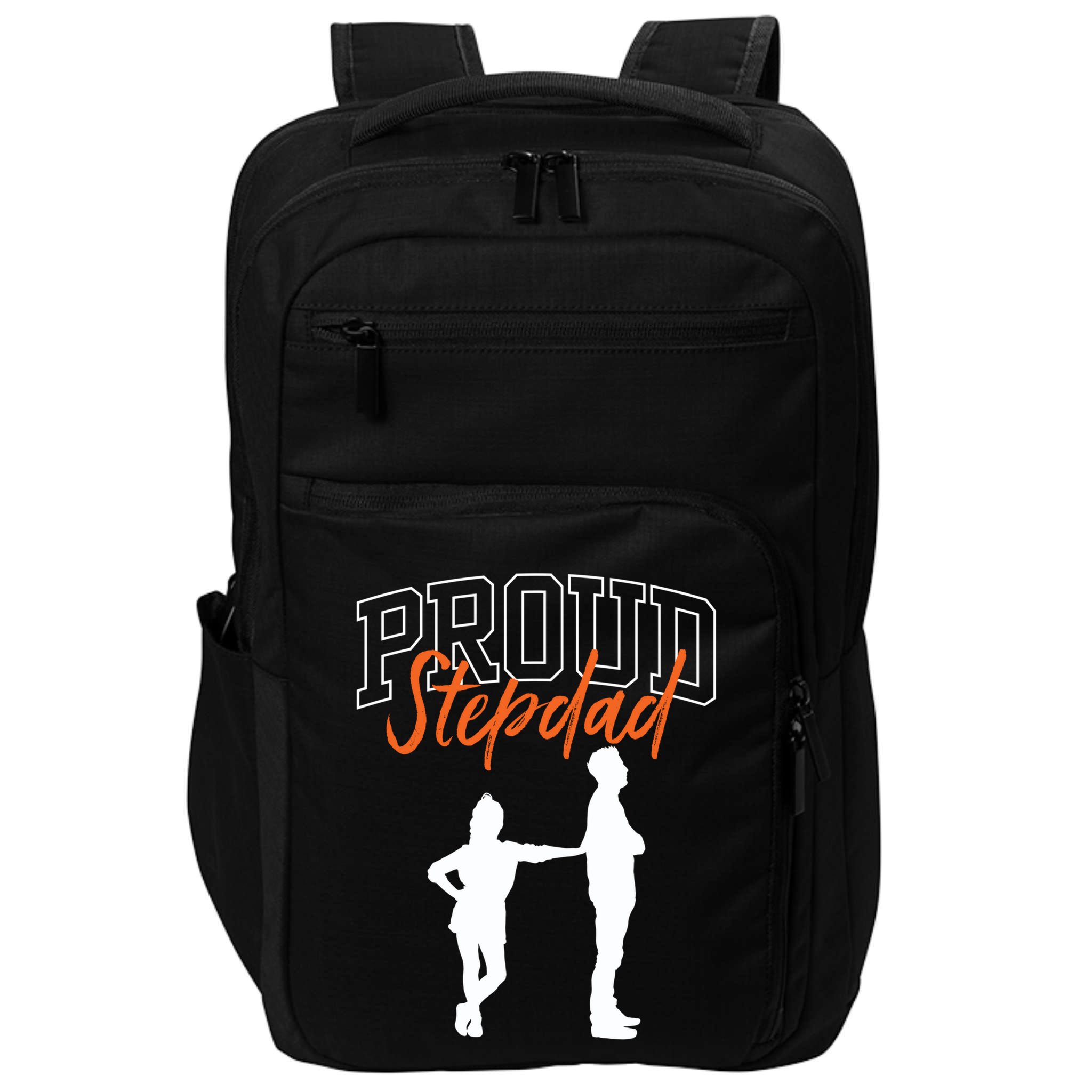 Proud Stepdad Stepfather Fathers Day Step Dad Sayings Father Gift Impact Tech Backpack