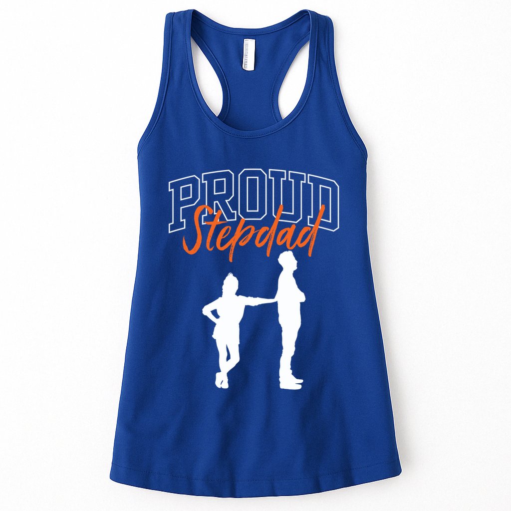Proud Stepdad Stepfather Fathers Day Step Dad Sayings Father Gift Womens Tank Top