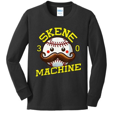 Paul Skenes Skene Machine Pittsburgh Baseball Gift Kids Long Sleeve Shirt