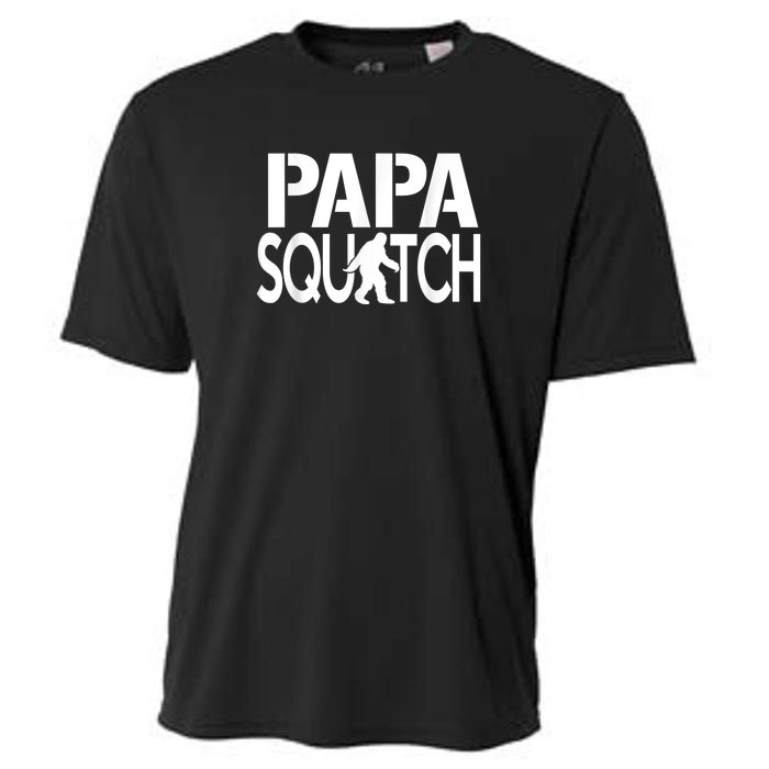 Papa Squatch Shirt Gifts For Dad Sasquatch Bigfoot Cooling Performance Crew T-Shirt