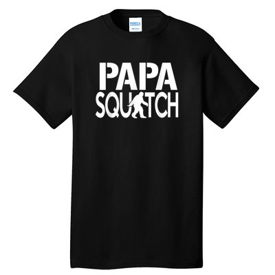 Papa Squatch Shirt Gifts For Dad Sasquatch Bigfoot Tall T-Shirt