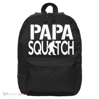 Papa Squatch Shirt Gifts For Dad Sasquatch Bigfoot 16 in Basic Backpack