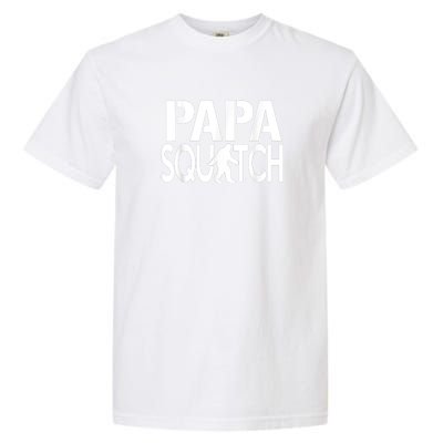 Papa Squatch Shirt Gifts For Dad Sasquatch Bigfoot Garment-Dyed Heavyweight T-Shirt