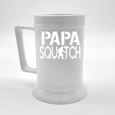 Papa Squatch Shirt Gifts For Dad Sasquatch Bigfoot Beer Stein