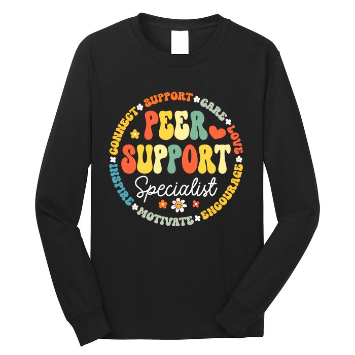 Peer Support Specialist Life Appreciation Week School Long Sleeve Shirt