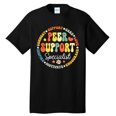 Peer Support Specialist Life Appreciation Week School Tall T-Shirt