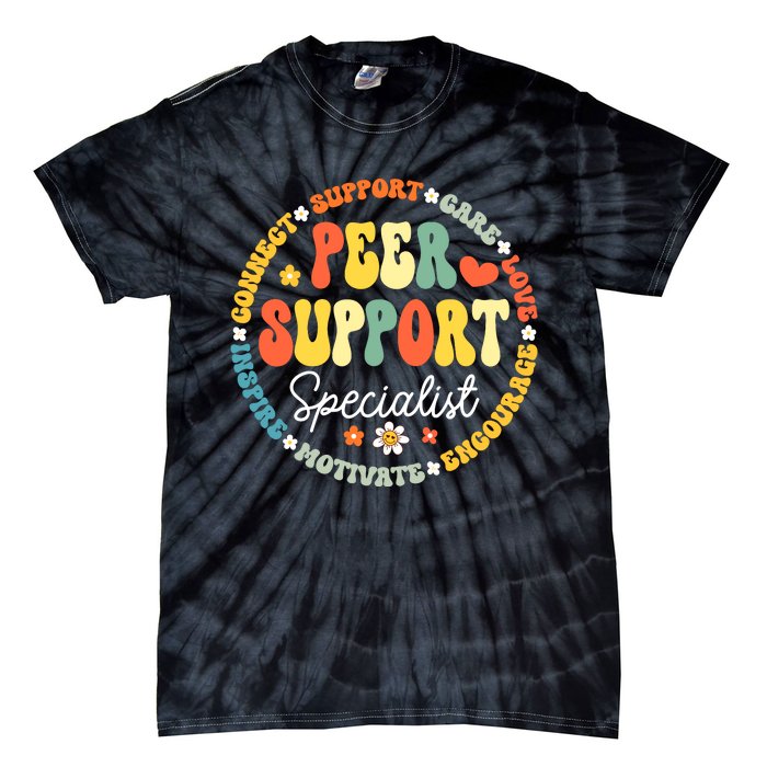 Peer Support Specialist Life Appreciation Week School Tie-Dye T-Shirt