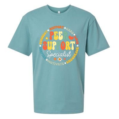 Peer Support Specialist Life Appreciation Week School Sueded Cloud Jersey T-Shirt