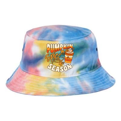 Pumpkin Spice Season Latte Coffee Fall Autumn Funny Tie Dye Newport Bucket Hat