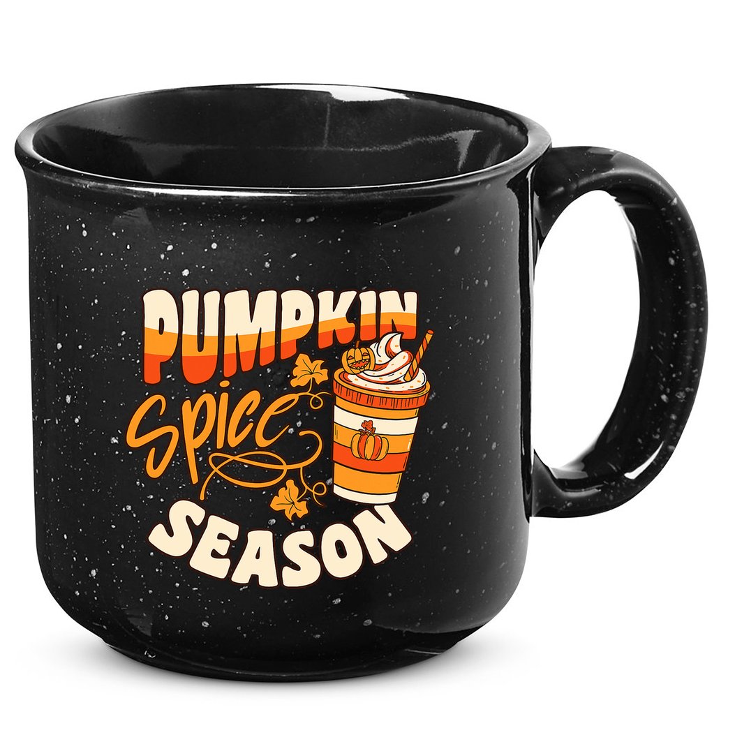 Pumpkin Spice Season Latte Coffee Fall Autumn Funny 15oz Campfire Ceramic Mug