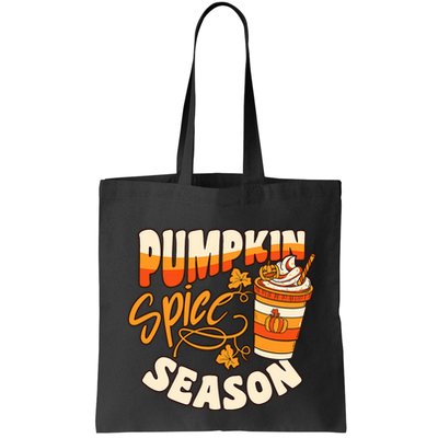 Pumpkin Spice Season Latte Coffee Fall Autumn Funny Bag