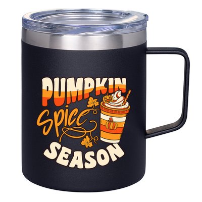 Pumpkin Spice Season Latte Coffee Fall Autumn Funny 12oz Stainless Steel Coffee Mug