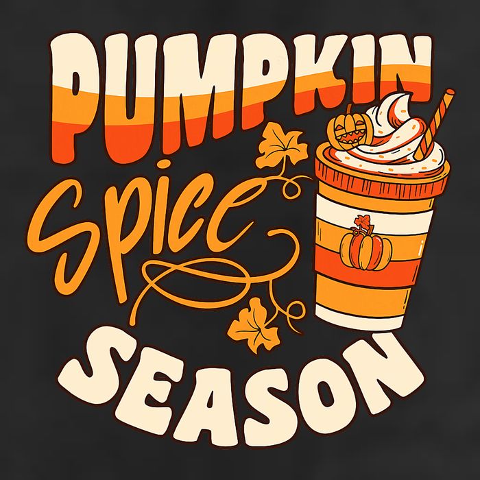 Pumpkin Spice Season Latte Coffee Fall Autumn Funny Golf Towel