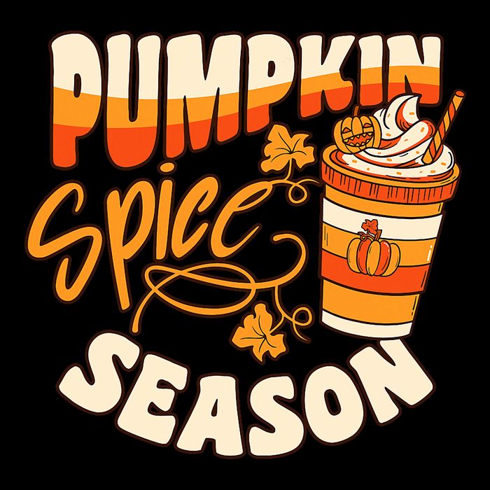 Pumpkin Spice Season Latte Coffee Fall Autumn Funny Visor