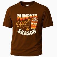 Pumpkin Spice Season Latte Coffee Fall Autumn Funny Cooling Performance Crew T-Shirt