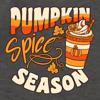 Pumpkin Spice Season Latte Coffee Fall Autumn Funny Vector Backpack