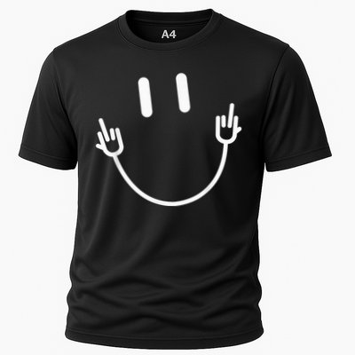 Power Socket Smile Middle Finger Hand Icon Meme Electrician Performance Shirt